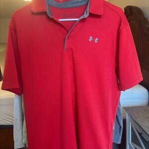 Under Armour Men’s M Red Polo Like New